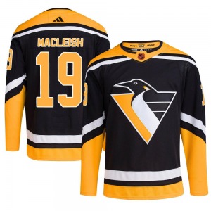 Youth Rick Macleish Pittsburgh Penguins Adidas Authentic Black Reverse Retro 2.0 Jersey
