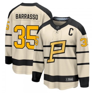 Youth Tom Barrasso Pittsburgh Penguins Fanatics Branded Cream 2023 Winter Classic Jersey