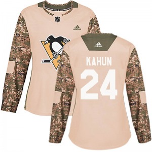 Women's Dominik Kahun Pittsburgh Penguins Adidas Authentic Camo Veterans Day Practice Jersey