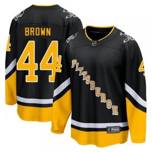 Rob Brown Pittsburgh Penguins Fanatics Branded Premier Black 2021/22 Alternate Breakaway Player Jersey