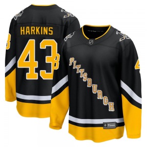 Jansen Harkins Pittsburgh Penguins Fanatics Branded Premier Black 2021/22 Alternate Breakaway Player Jersey