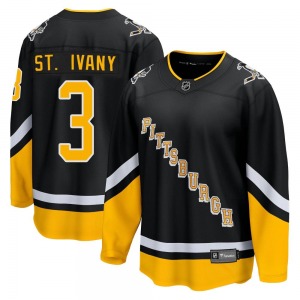 Jack St. Ivany Pittsburgh Penguins Fanatics Branded Premier Black 2021/22 Alternate Breakaway Player Jersey