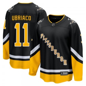 Gene Ubriaco Pittsburgh Penguins Fanatics Branded Premier Black 2021/22 Alternate Breakaway Player Jersey