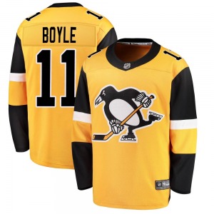 Youth Brian Boyle Pittsburgh Penguins Fanatics Branded Breakaway Gold Alternate Jersey
