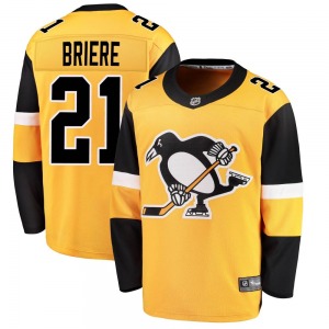 Youth Michel Briere Pittsburgh Penguins Fanatics Branded Breakaway Gold Alternate Jersey