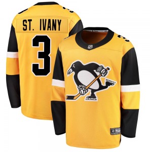 Youth Jack St. Ivany Pittsburgh Penguins Fanatics Branded Breakaway Gold Alternate Jersey