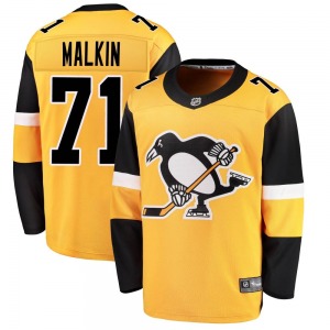 Youth Evgeni Malkin Pittsburgh Penguins Fanatics Branded Breakaway Gold Alternate Jersey