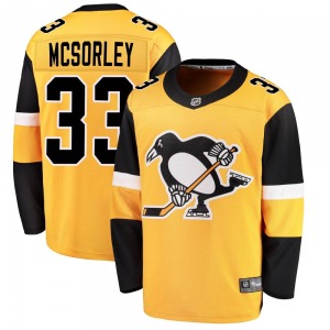 Youth Marty Mcsorley Pittsburgh Penguins Fanatics Branded Breakaway Gold Alternate Jersey