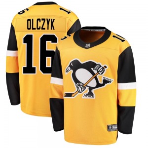 Youth Ed Olczyk Pittsburgh Penguins Fanatics Branded Breakaway Gold Alternate Jersey