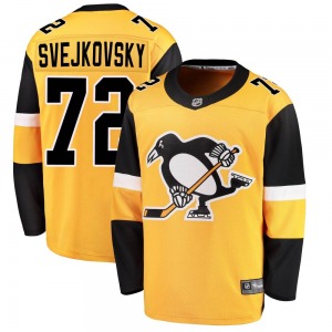 Youth Lukas Svejkovsky Pittsburgh Penguins Fanatics Branded Breakaway Gold Alternate Jersey