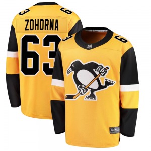 Youth Radim Zohorna Pittsburgh Penguins Fanatics Branded Breakaway Gold Alternate Jersey