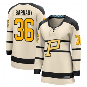 Women's Matthew Barnaby Pittsburgh Penguins Fanatics Branded Cream 2023 Winter Classic Jersey