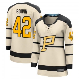 Women's Leo Boivin Pittsburgh Penguins Fanatics Branded Cream 2023 Winter Classic Jersey