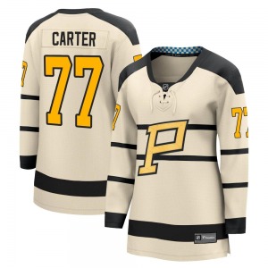 Women's Jeff Carter Pittsburgh Penguins Fanatics Branded Cream 2023 Winter Classic Jersey