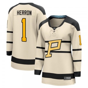 Women's Denis Herron Pittsburgh Penguins Fanatics Branded Cream 2023 Winter Classic Jersey