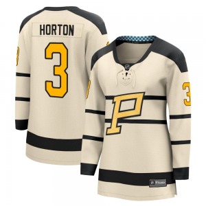 Women's Tim Horton Pittsburgh Penguins Fanatics Branded Cream 2023 Winter Classic Jersey