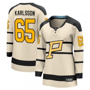 Women's Erik Karlsson Pittsburgh Penguins Fanatics Branded Cream 2023 Winter Classic Jersey