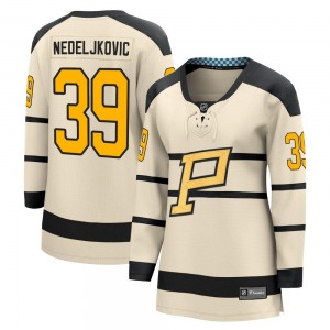 Women's Alex Nedeljkovic Pittsburgh Penguins Fanatics Branded Cream 2023 Winter Classic Jersey