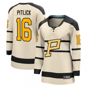 Women's Rem Pitlick Pittsburgh Penguins Fanatics Branded Cream 2023 Winter Classic Jersey