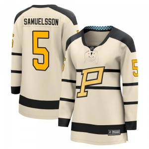Women's Ulf Samuelsson Pittsburgh Penguins Fanatics Branded Cream 2023 Winter Classic Jersey