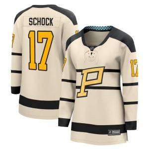 Women's Ron Schock Pittsburgh Penguins Fanatics Branded Cream 2023 Winter Classic Jersey