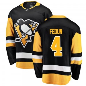 Youth Taylor Fedun Pittsburgh Penguins Fanatics Branded Breakaway Black Home Jersey