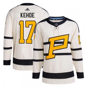 Youth Rick Kehoe Pittsburgh Penguins Adidas Authentic Cream 2023 Winter Classic Jersey