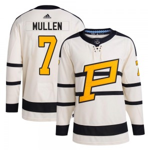 Youth Joe Mullen Pittsburgh Penguins Adidas Authentic Cream 2023 Winter Classic Jersey