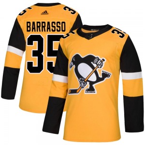 Youth Tom Barrasso Pittsburgh Penguins Adidas Authentic Gold Alternate Jersey