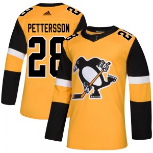 Youth Marcus Pettersson Pittsburgh Penguins Adidas Authentic Gold Alternate Jersey