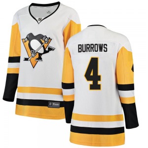 Women's Dave Burrows Pittsburgh Penguins Fanatics Branded Breakaway White Away Jersey