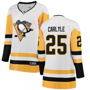 Women's Randy Carlyle Pittsburgh Penguins Fanatics Branded Breakaway White Away Jersey