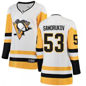 Women's Dmitri Samorukov Pittsburgh Penguins Fanatics Branded Breakaway White Away Jersey