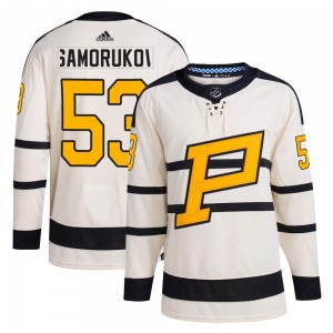 Dmitri Samorukov Pittsburgh Penguins Adidas Authentic Cream 2023 Winter Classic Jersey