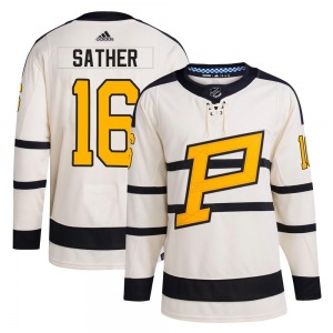 Glen Sather Pittsburgh Penguins Adidas Authentic Cream 2023 Winter Classic Jersey