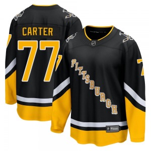 Youth Jeff Carter Pittsburgh Penguins Fanatics Branded Premier Black 2021/22 Alternate Breakaway Player Jersey