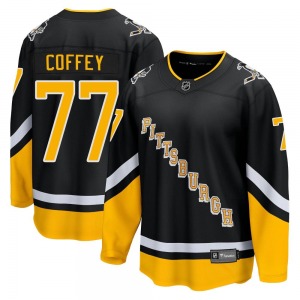 Youth Paul Coffey Pittsburgh Penguins Fanatics Branded Premier Black 2021/22 Alternate Breakaway Player Jersey