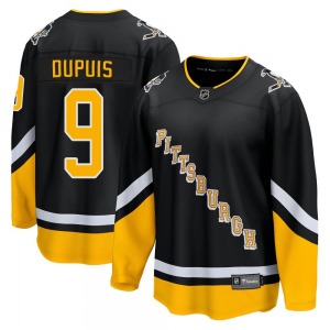 Youth Pascal Dupuis Pittsburgh Penguins Fanatics Branded Premier Black 2021/22 Alternate Breakaway Player Jersey