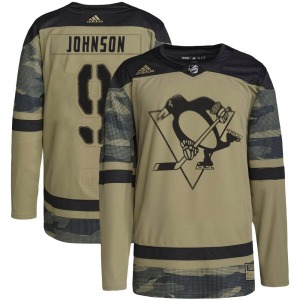 Mark Johnson Pittsburgh Penguins Adidas Authentic Camo Military Appreciation Practice Jersey