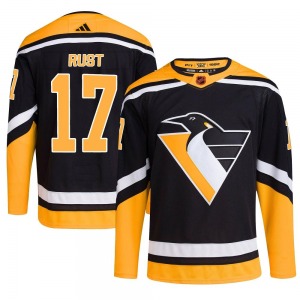 Bryan Rust Pittsburgh Penguins Adidas Authentic Black Reverse Retro 2.0 Jersey