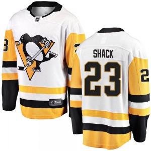 Eddie Shack Pittsburgh Penguins Fanatics Branded Breakaway White Away Jersey