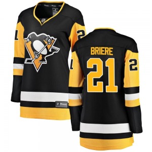 Women's Michel Briere Pittsburgh Penguins Fanatics Branded Breakaway Black Home Jersey