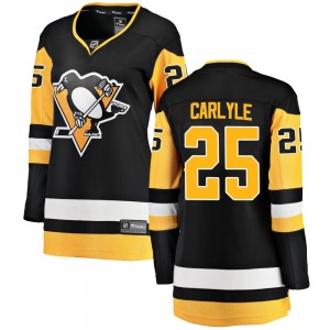 Women's Randy Carlyle Pittsburgh Penguins Fanatics Branded Breakaway Black Home Jersey