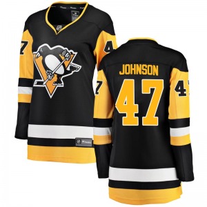 Women's Adam Johnson Pittsburgh Penguins Fanatics Branded Breakaway Black Home Jersey