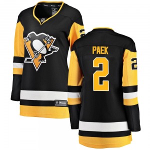 Women's Jim Paek Pittsburgh Penguins Fanatics Branded Breakaway Black Home Jersey