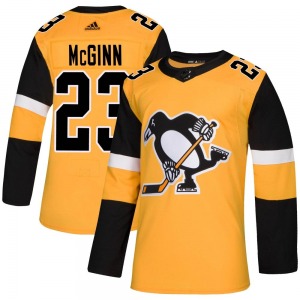 Brock McGinn Pittsburgh Penguins Adidas Authentic Gold Alternate Jersey