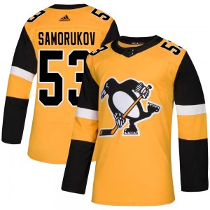Dmitri Samorukov Pittsburgh Penguins Adidas Authentic Gold Alternate Jersey