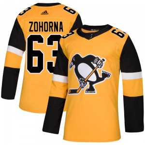 Radim Zohorna Pittsburgh Penguins Adidas Authentic Gold Alternate Jersey