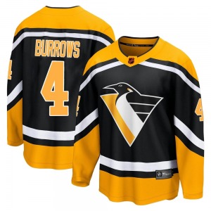 Youth Dave Burrows Pittsburgh Penguins Fanatics Branded Breakaway Black Special Edition 2.0 Jersey