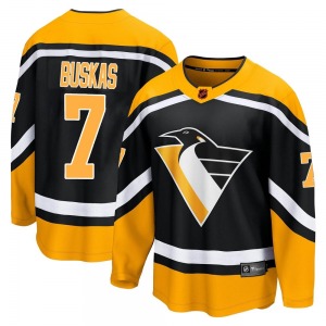 Youth Rod Buskas Pittsburgh Penguins Fanatics Branded Breakaway Black Special Edition 2.0 Jersey